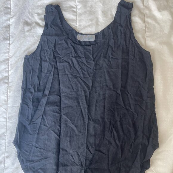 Vintage Minimalist Black Tank Size M - Picture 1 of 4
